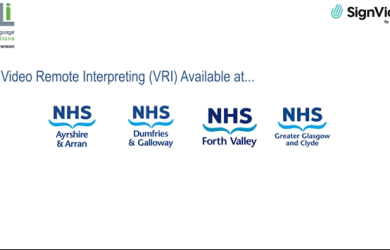 Video Remote Interpreting (VRI) in NHS Health Boards